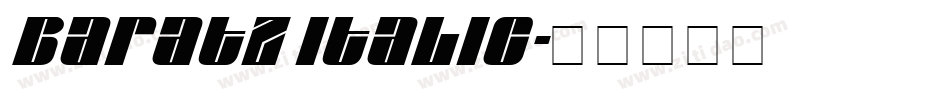 Baratz Italic字体转换